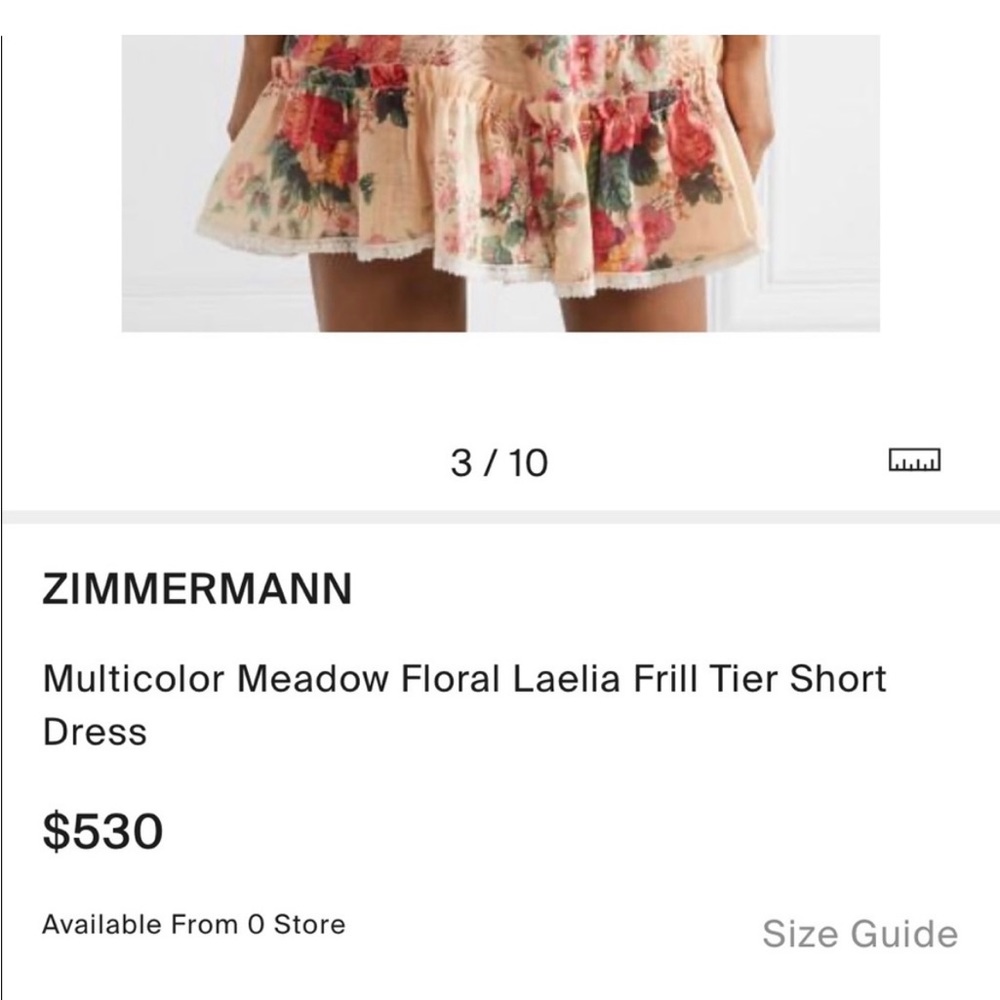 ZIMMERMANN Laelia ruffled Floral linen dress - Picture 9 of 10